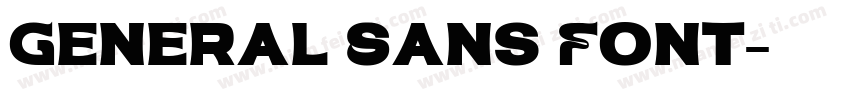 General Sans Font字体转换